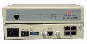 E1 to 4*10/100BaseT Ethernet converter with Local