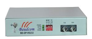 RS232 over fiber optical modem