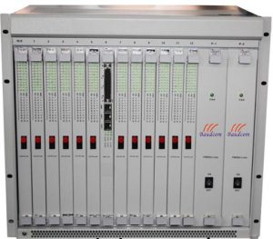 12Slots 30 POTS Phone Fiber Multiplexer Chassis