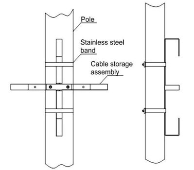 slack cable storage bracket demo